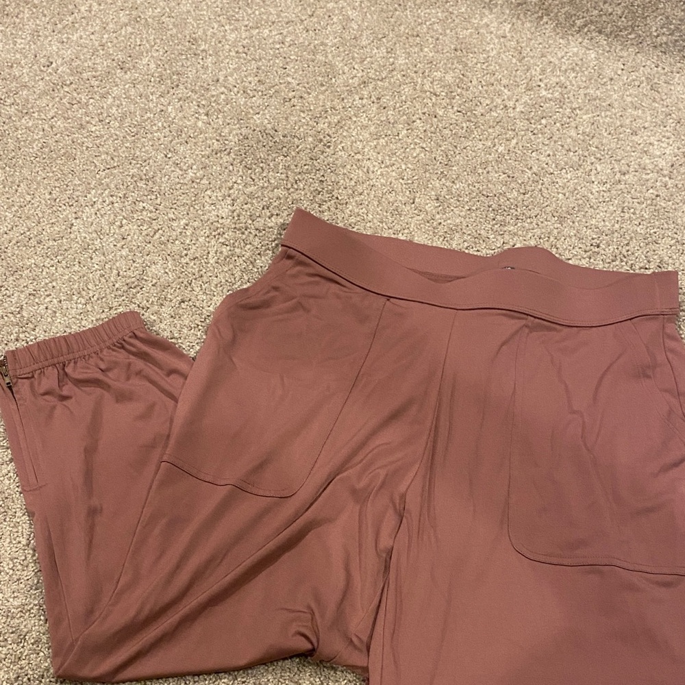 Lisa Rinna Collection Dusty Rose Lounge Pants